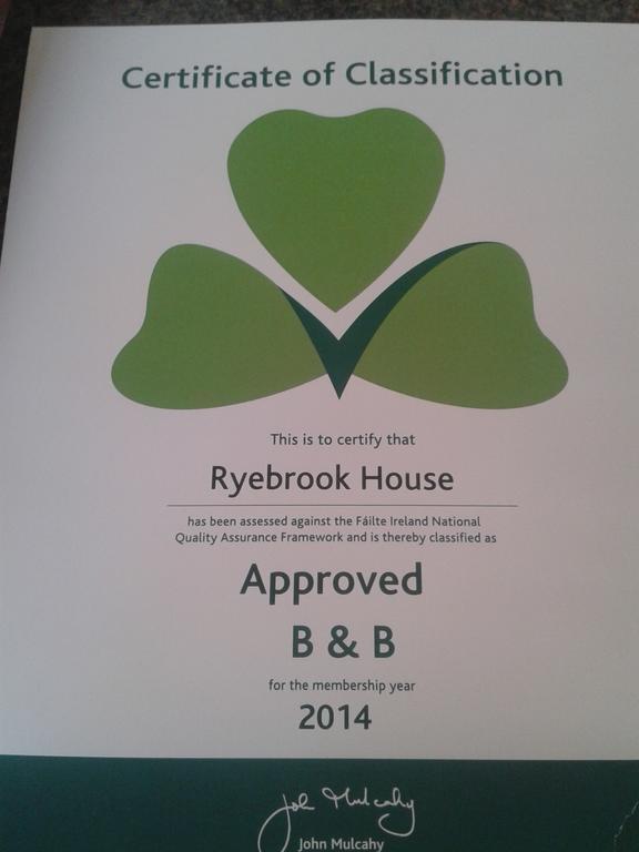 Ryebrook House Bed & Breakfast Killarney Exterior photo